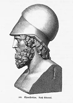 Prints of THEMISTOCLES Athenian military commander and statesman Greece Prints: Themistocles Bust Print - Athenian Military Commander