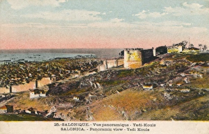 Thessaloniki, Greece - Heptapyrgion or Yedi Kule Fortress Thessaloniki, Greece - Heptapyrgion or Yedi Kule Fortress