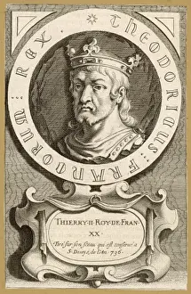 Print of Thierry IV, King of the Franks