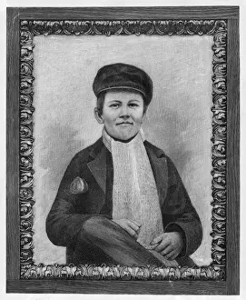 Prints of Thomas Alva Edison as a Boy Thomas Edison Prints: Thomas Alva Edison Print - Boyhood Portrait