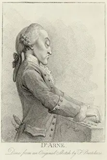 Baroque Music Composer Prints: Thomas Augustine Arne