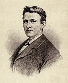 American Inventor History Prints: Thomas Edison / Young