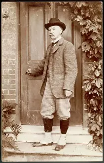 Prints of THOMAS HARDY writer, at his home at Max Gate, early 1920s H Prints: Thomas Hardy Print: Early 1920s Portrait at Max Gate