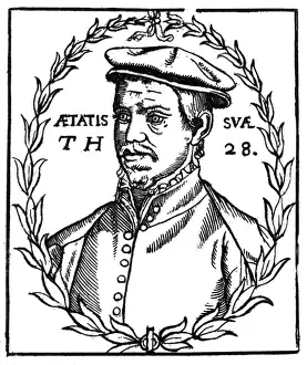 Thomas Hill Writer Print CIRCA 1590