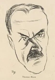 Thomas Mann Print - Black and White Photograph