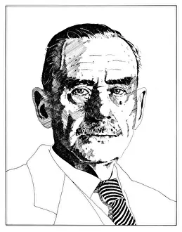Thomas Mann Portrait Prints: Thomas Mann / Morgan 2
