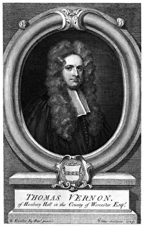 Thomas Vernon of Hanbury Hall Print, 1654-1721 Jurist