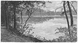 American Writer Prints: Thoreaus Pond