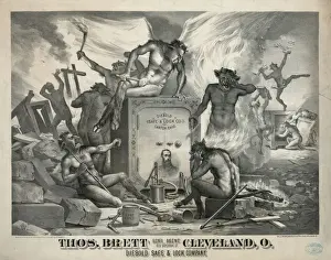 Prints of Thos. Brett Cleveland, O. Diebold Safe and Lock Company. Date c1879. Thos. Brett Cleveland, O. Diebold Safe and Lock Company. Date c1879 Cleveland Prints: Diebold Safe & Lock Company Print c1879