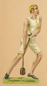 Historical Sports Illustrations Prints: Throwing the Hammer