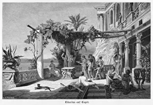 Ancient Roman Leaders Prints: Tiberius at Capri