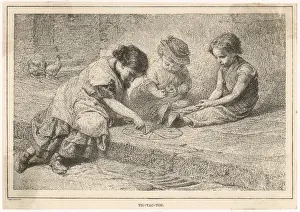 Old Fashioned Entertainment Prints: Tic-Tac-Toe
