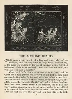 Once Upon a Time Print: Sleeping Beauty Illustration