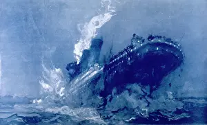 Titanic Sinking Prints: Titanic Sinks