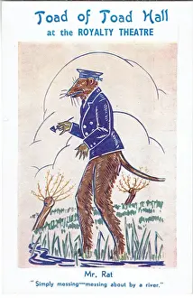 Wind In The Willows Prints: A 1932 Print of Toad of Toad Hall at the Royalty Theatre