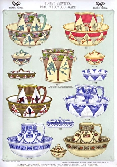 Toilet Services, Real Wedgwood Ware, Plate 50 Toilet Services, Real Wedgwood Ware, Plate 50