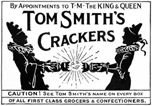 Antique Advertising Posters Prints: Tom Smiths Crackers advertisement
