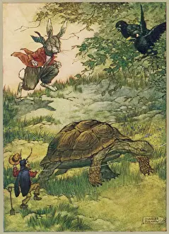 Prints of The Hare and the Tortoise Date: 1912 Hare Prints: Tortoise and Hare Print, 1912