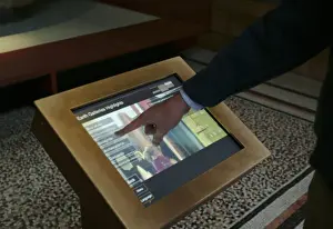 Natural History Museum Interior Prints: Touch-screen display in the Central Hall