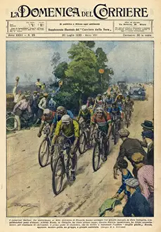 Prints of A group of Italian riders France Prints: Tour De France 1930 Print - Italian Riders Group