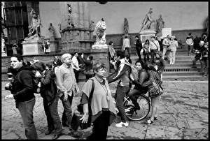 Tourists etc Piazza Signoria Florence Tourists etc Piazza Signoria Florence