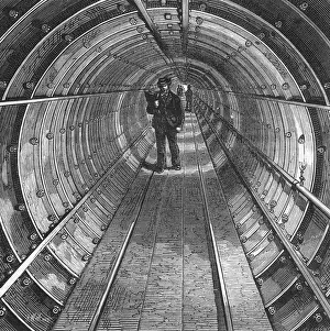 The Tower Subway Print, London's Second Oldest Thames Tunnel
