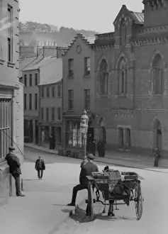 Downpatrick Town Hall Print, Northern Ireland, Early 1900s