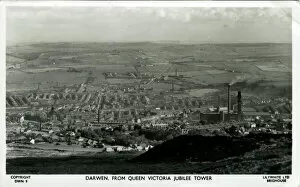 Accrington Collection: The Town from Queen Victoria Jubilee Tower, Darwen, Lancashi