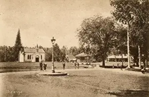 Dutch East Indies Photos Prints: Town square, Salatiga, Central Java, Indonesia