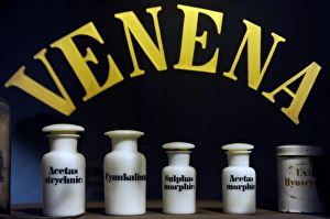 Toxic or poisonous substances. Pharmacy Museum. Turku. Finla Toxic or poisonous substances. Pharmacy Museum. Turku. Finla