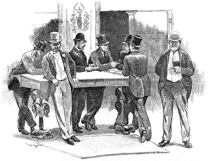 Traders doing business at the Coal Exchange, London, 1890 Traders doing business at the Coal Exchange, London, 1890