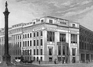 Trafalgar Square Print circa 1840