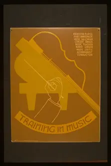 Works Progress Administration Posters Prints: Training in music