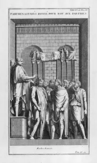 Ancient Roman History Images Prints: Trajan & Parthenaspates