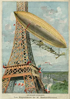 Santos-Dumont Flight Print 1901
