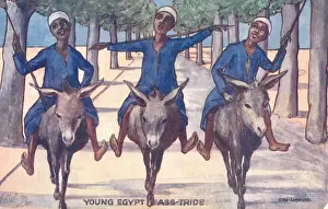 Egyptian Donkey Riders Print