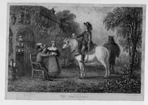 Rural Landscape With Horses Prints: The Travellers