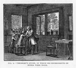 18th Century Scientist Prints: Trembley in his Study