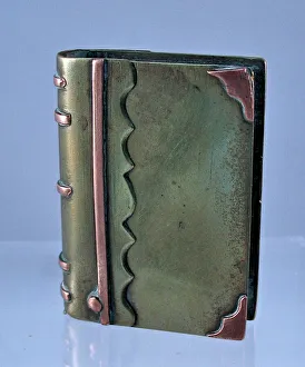 Trench Art lighter in the shape of a book, WW1 Trench Art lighter in the shape of a book, WW1