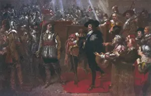 Prints of Charles I leaves Westminster Hall after his trial King Charles Prints: Charles I Leaves Westminster Hall Print