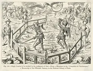 Medieval Art Prints: Trial by Combat