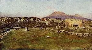 Archaeological Site In Italy Prints: Triangular Forum-Pompeii