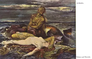 Triton and Nereid by Arnold Bocklin - Symbolist Painting Triton and Nereid by Arnold Bocklin - Symbolist Painting