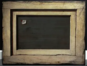 Prints of Cornelius Norbertus Gijsbrechts (1657-1683). Flemish painter. Trompe l oeil. The Reverse of a Framed Painting. National Museum of Denmark. Copenhagen. Denmark Denmark Prints: Trompe l oeil Print: The Reverse of a Framed Painting, 1670