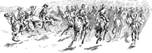 US Troops chasing Apache Indians; Arizona, 1887 US Troops chasing Apache Indians; Arizona, 1887