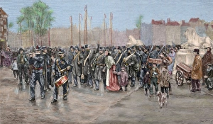 Troops destined for the Dutch colonies in India. 19th centur Troops destined for the Dutch colonies in India. 19th centur