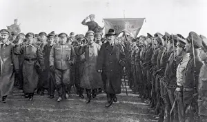 Leon Trotsky Prints: Trotsky with his Troops