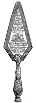 The Trowel used by Queen Victoria, 1867 The Trowel used by Queen Victoria, 1867