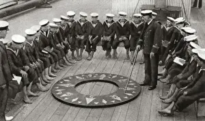 TS Arethusa - Compass Instruction Print 1917