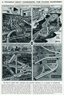 Tunnel Prints: 1927 Print: London Tube Stations Transformed